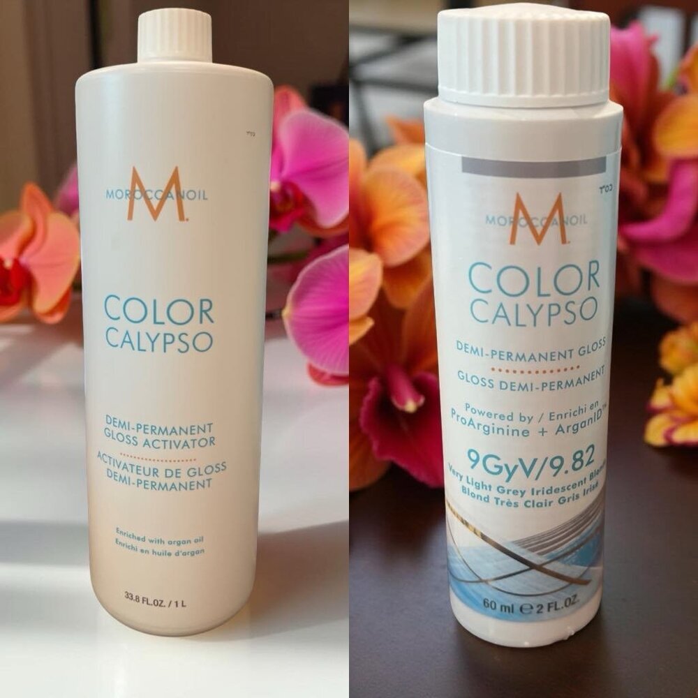 Moroccanoil Color Calypso Demi Permanent Gloss 9GyV/9.82 & Activator